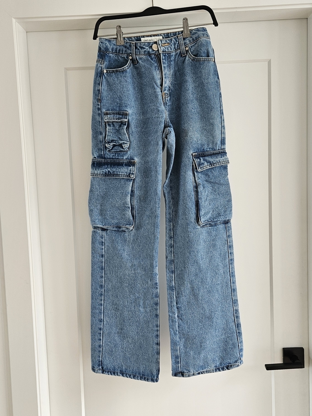 Ban Jara High Rise Skater Wide Leg Cargo Jeans - Size 0/23